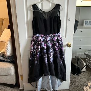 Black & Purple High Low Dress